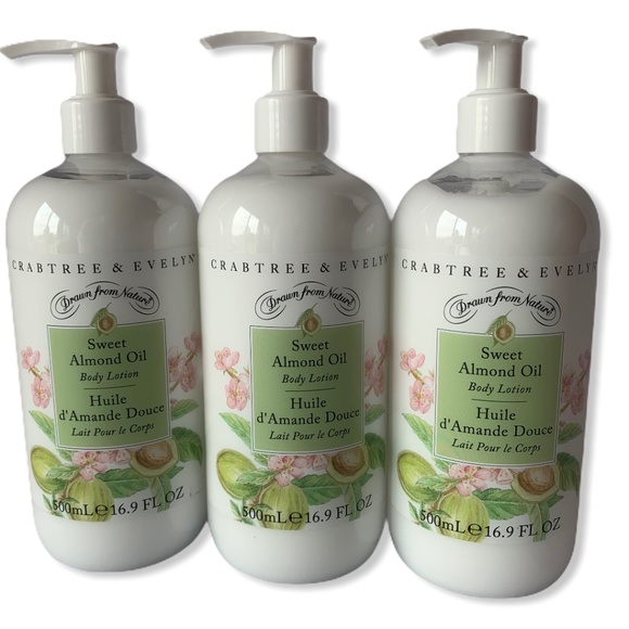 Crabtree & Evelyn Other - Crabtree & Evelyn SWEET ALMOND OIL Body Lotion x3